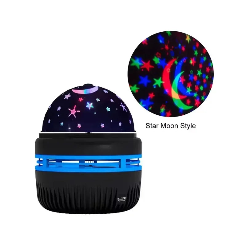 LED Starry Sky Night Lights USB Rotating Projector Lamp Magic Ball Moon Star Christmas Lights Home Room Atmosphere Decorations Econic Blanks